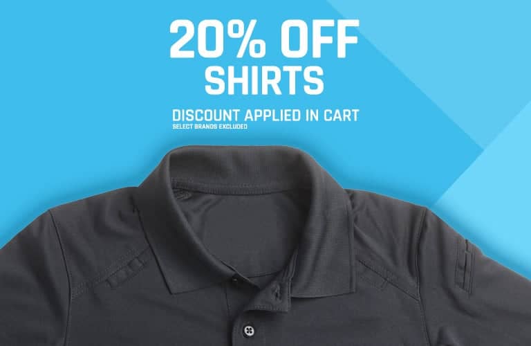 20% Off Shirts