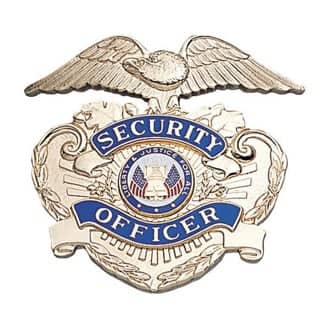 LawPro Hat Badge, Eagle over Shield, Security Officer